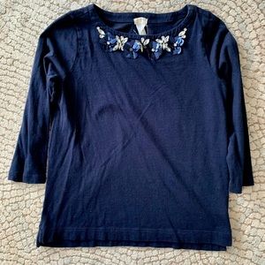 Crewcuts Jeweled Collar Shirt Sz8